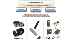 Desktop Screenshot of mikroelektron.hu